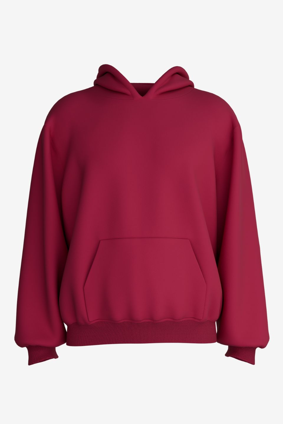 RED OVERSIZED HOODIE - NEUTRALS BY SOY