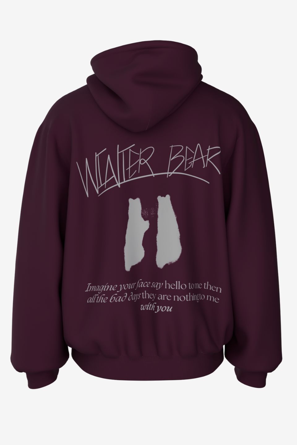 WINTER BEAR - BTS UNISEX OVERSIZED HOODIE